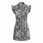 Scaled to Win Women's Snake Print Golf Dress | Sleeveless Performance Golf Dress