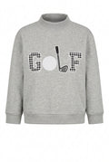 Golf Mockneck Sweatshirt - Houndstooth