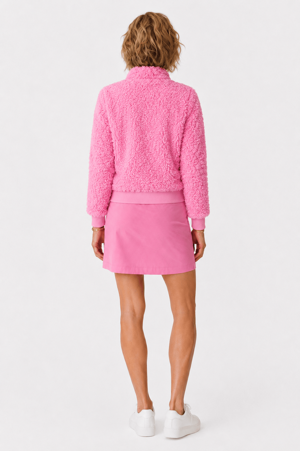 Danni Bomber Jacket - COTTON CANDY SHERPA