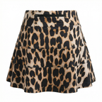 Roar & Score Women's Leopard Print Golf Skort | Performance Golf Skirt
