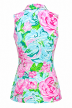 Birdies in Bloom Sleeveless Polo | Women’s Stylish Golf Top | Birdies & Bubbles