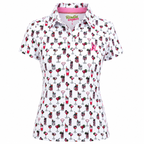 The Par-Tee Pour Polo | Women’s Cocktail Print Golf Polo Shirt