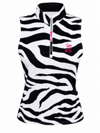 Par for the Wild Sleeveless Polo | Women’s Stylish Golf Top | Birdies & Bubbles