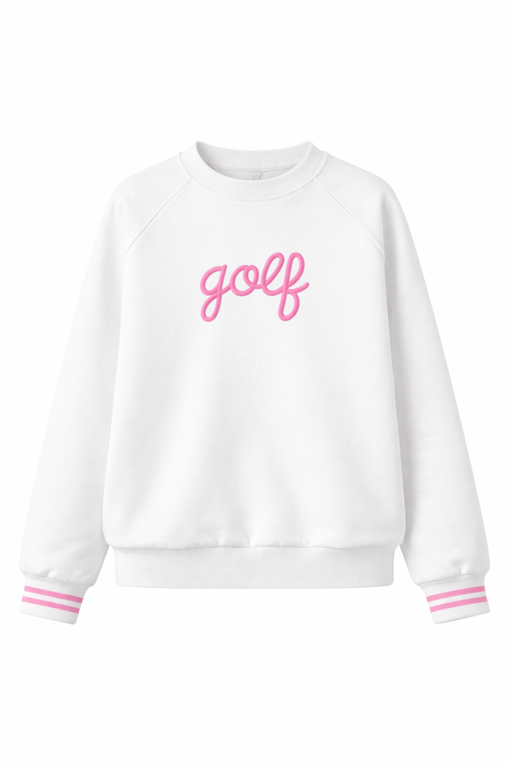 Golf, But Make It Cute Crewneck | Women’s Golf Sweatshirt White | Birdies & Bubbles