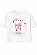 Birdies & Bubbles “Swing Lube” Graphic Tee – Women’s Buttery Soft Golf Shirt