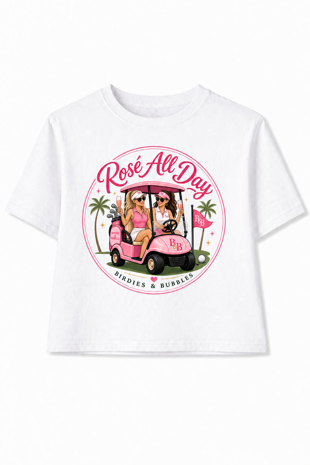 Rosé All Day Tee | Birdies & Bubbles Women’s Golf Shirt