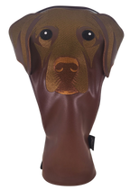 Chocolate Labrador Embroidered Classic Driver Headcover by ReadyGOLF