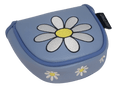 White Daisy Embroidered Mallet Putter Cover by ReadyGOLF