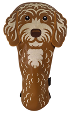 Doodle Embroidered Classic Driver Headcover by ReadyGOLF - Golden