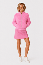 Danni Bomber Jacket - COTTON CANDY SHERPA