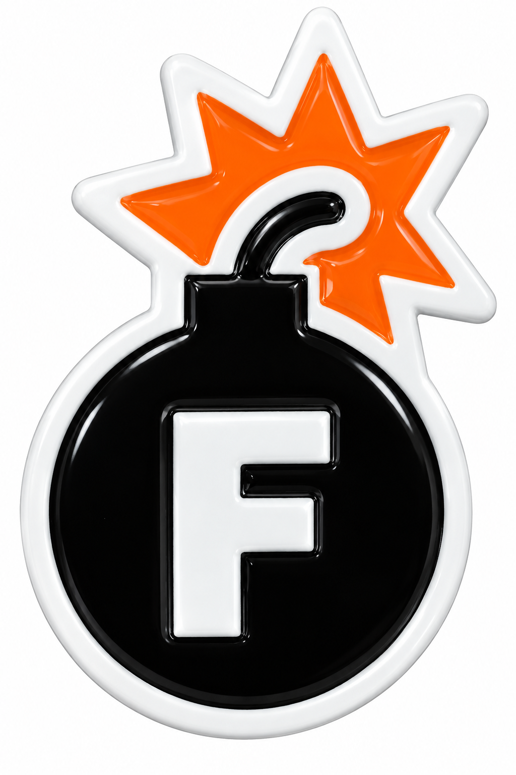 F-Bomb Black Ball Marker & Hat Clip by ReadyGOLF