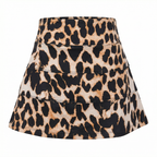 Roar & Score Women's Leopard Print Golf Skort | Performance Golf Skirt