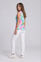Birdies in Bloom Sleeveless Polo | Women’s Stylish Golf Top | Birdies & Bubbles