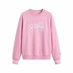 Golf, But Make It Cute Crewneck | Women’s Golf Sweatshirt Pink | Birdies & Bubbles