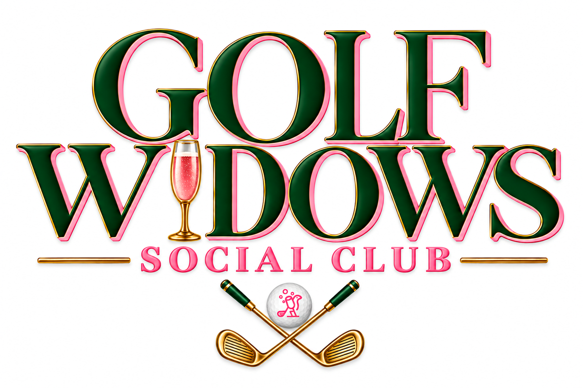 Golf Widows Social Club Tee – Women’s Graphic Golf T-Shirt | Birdies & Bubbles