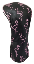 Neon Flamingo Embroidered Headcover by ReadyGOLF - Driver