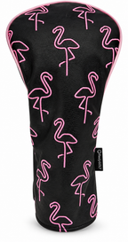 Neon Flamingo Embroidered Headcover by ReadyGOLF - Driver