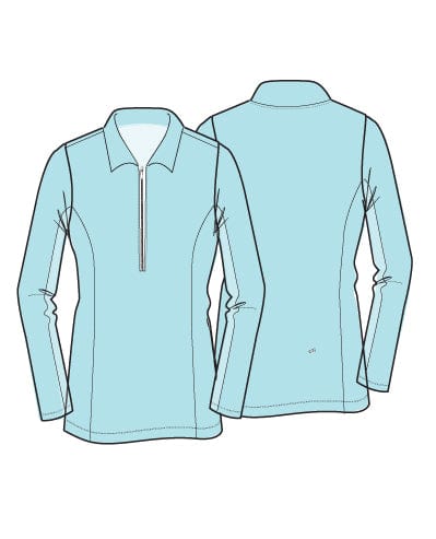 Olivia Long Sleeved Top - MINT MIRAGE