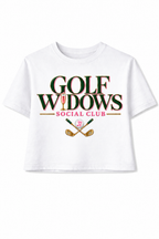 Golf Widows Social Club Tee – Women’s Graphic Golf T-Shirt | Birdies & Bubbles