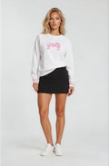 Golf, But Make It Cute Crewneck | Women’s Golf Sweatshirt White | Birdies & Bubbles