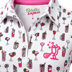The Par-Tee Pour Polo | Women’s Cocktail Print Golf Polo Shirt
