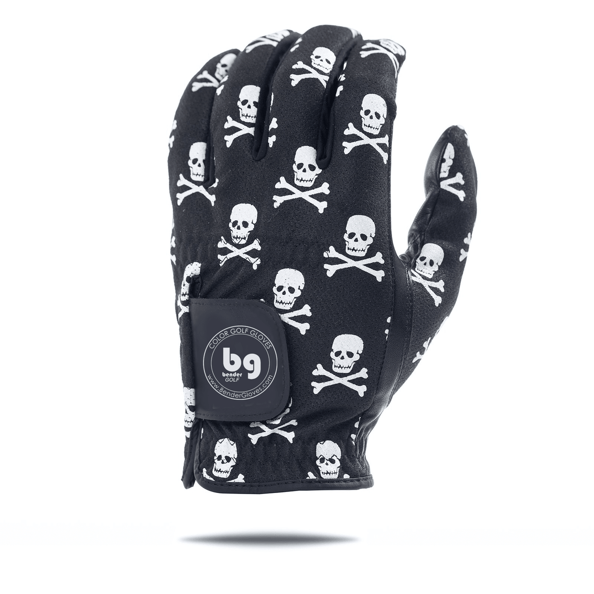 Skull and Crossbones Mesh Golf Glove