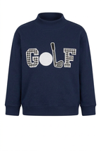 Golf Mockneck Sweatshirt - Houndstooth