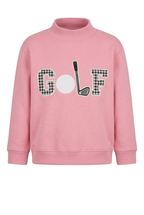Golf Mockneck Sweatshirt - Houndstooth
