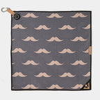 Urban Gent | Mustache Patterned Magnetic Golf Towel